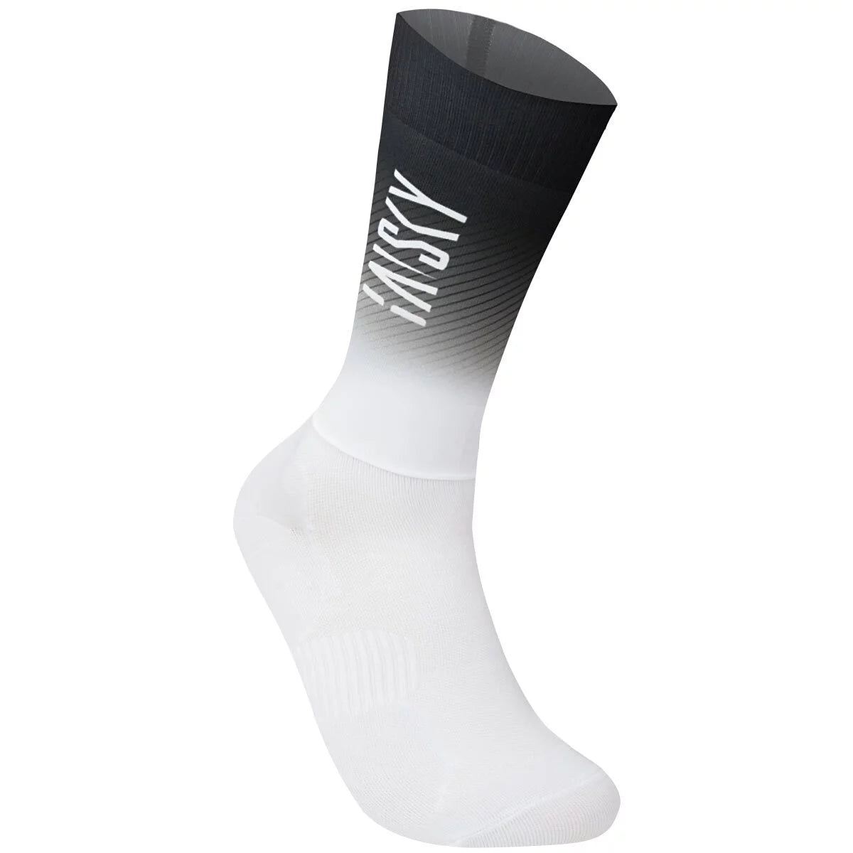 Baisky Aerodynamic Sport Socks - Black White | Medium
