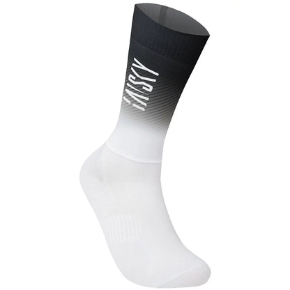 Baisky Aerodynamic Sport Socks - Black White | Medium