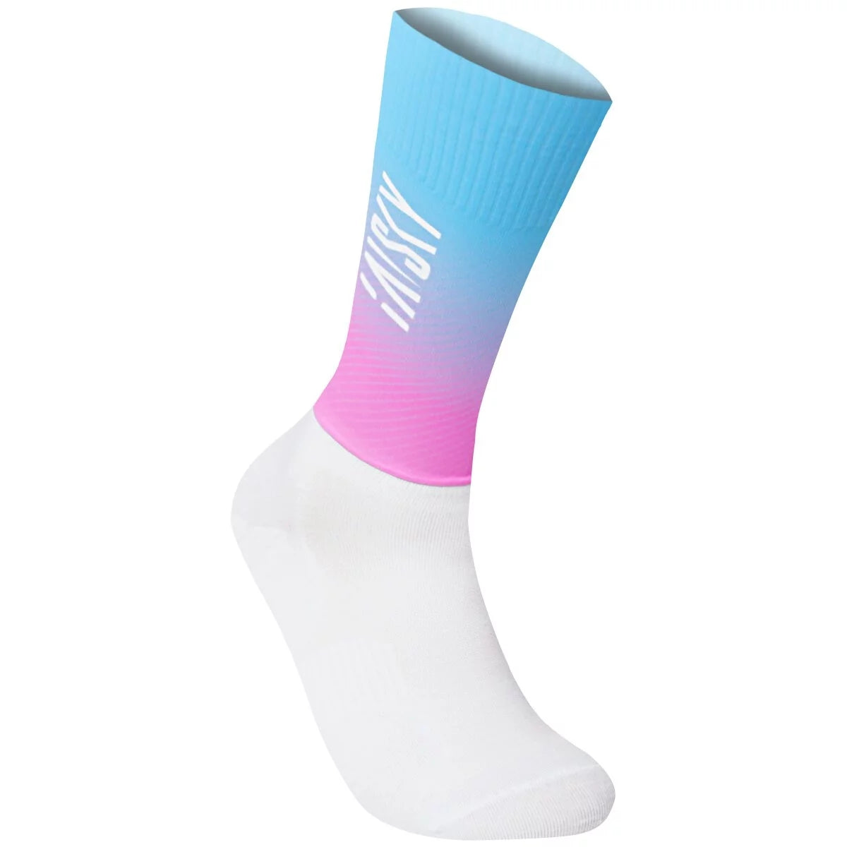 Baisky Aerodynamic Sport Socks - Black White | Medium
