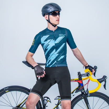 Baisky Men's Short Cycling  Jersey | Change Blue | S