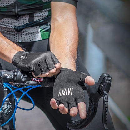 Baisky Unisex Half-Finger Cycling Gloves - Back Black ll | Extra Small