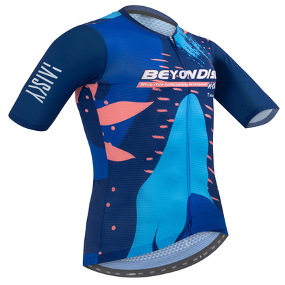 Baisky Men's Cycling Short Jersey | Eternal Blue