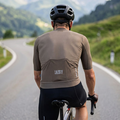 Baisky BK EVO Men’s Short Cycling Jersey - Dark Brown - Small
