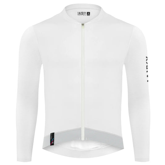 Baisky Men's Long Sleeve Cycling Jersey | Purity II White