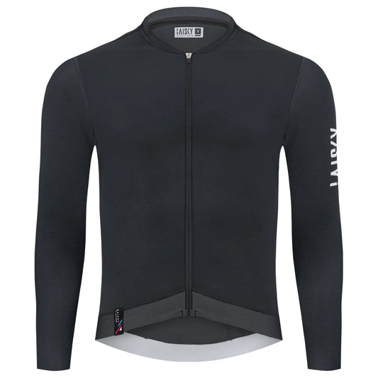 Baisky Men's Long Sleeve Cycling Jersey | Purity II Black