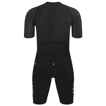 Baisky Men Short Sleeve  Triathlon Suit – BK Black - Medium