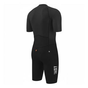 Baisky Men’s Cycling Skinsuit - Black/Black - Large