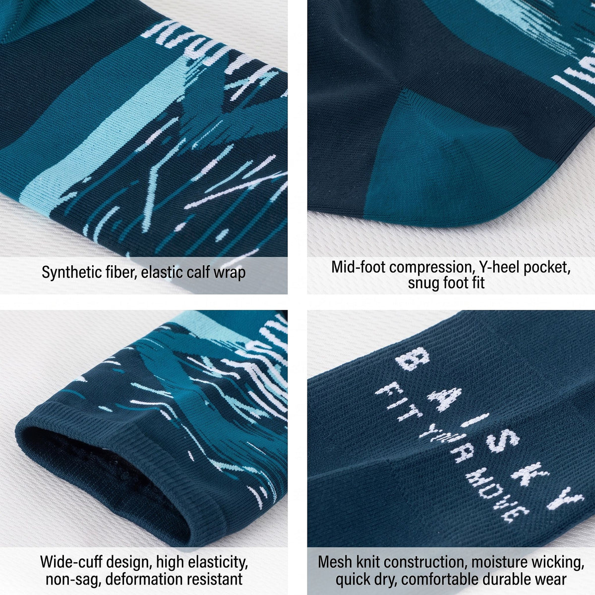 Baisky Original Intention Sport Socks - Blue