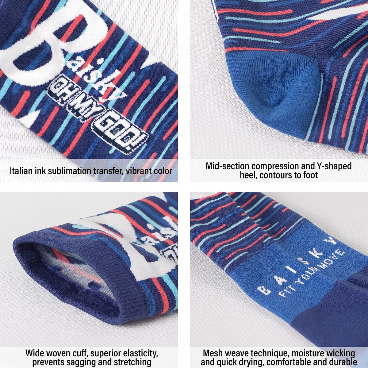 Baisky The Stars Speak Sport Socks