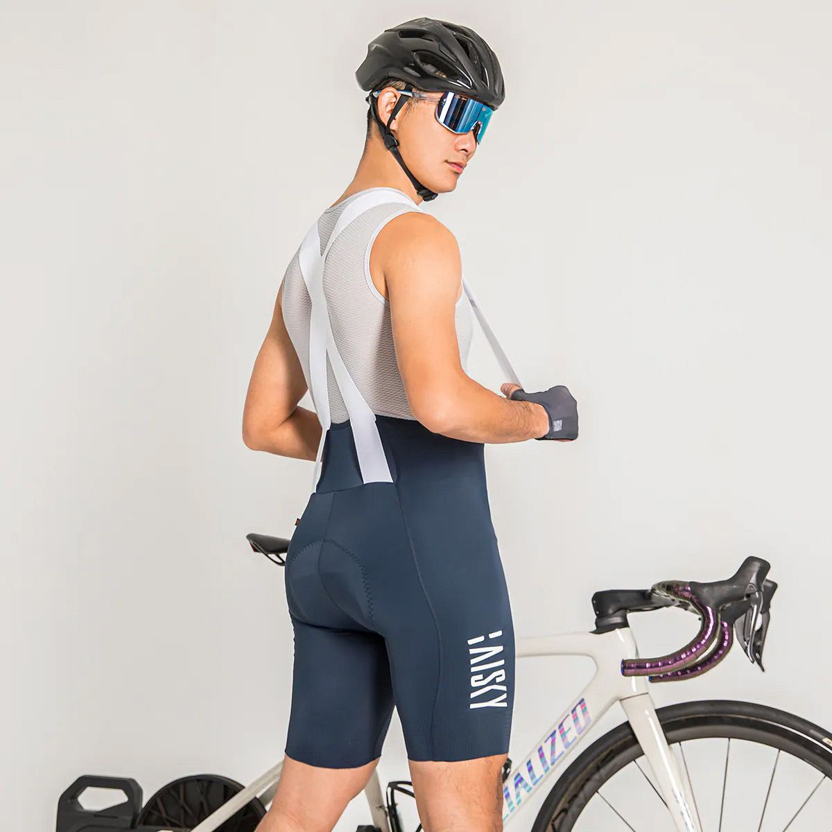 Baisky Men’s Cycling Bibs - Acceleration III - Dark Blue - Extra Small