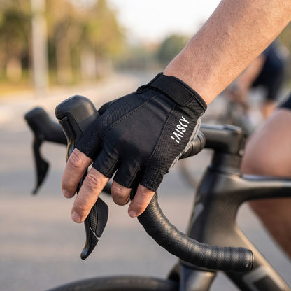 Baisky Time Half-Finger Cycling Gloves - Black - Extra Large