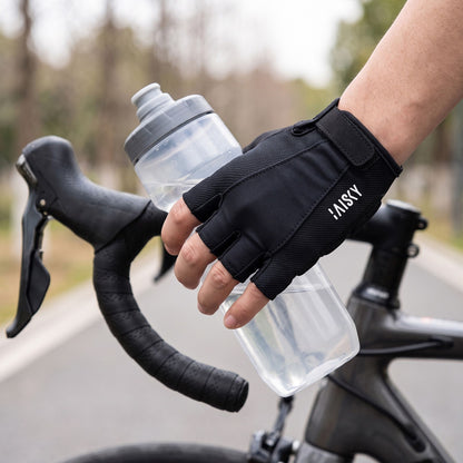 Baisky Time Half-Finger Cycling Gloves - Black - Extra Large