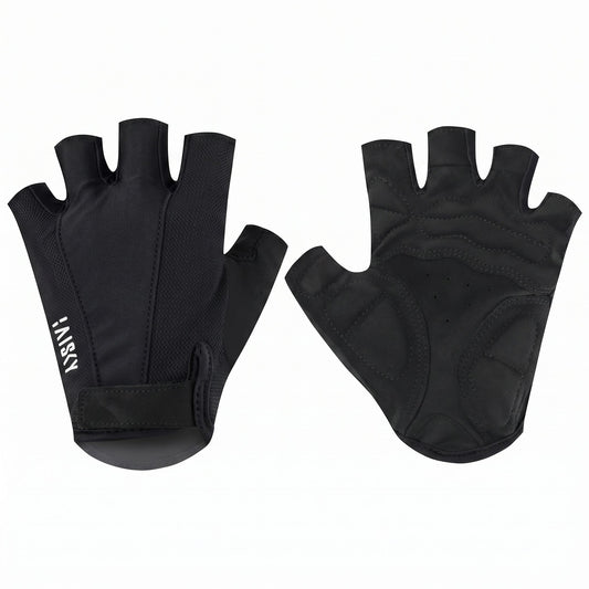 Baisky Time Half-Finger Cycling Gloves - Black - Extra Large