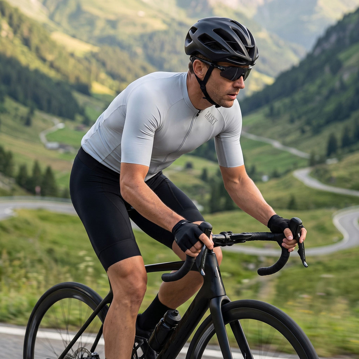 Baisky Refining Unisex Short Sleeve Cycling Jersey – Dark Green - Double XL
