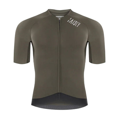Baisky Refining Unisex Short Sleeve Cycling Jersey – Dark Green - Double XL