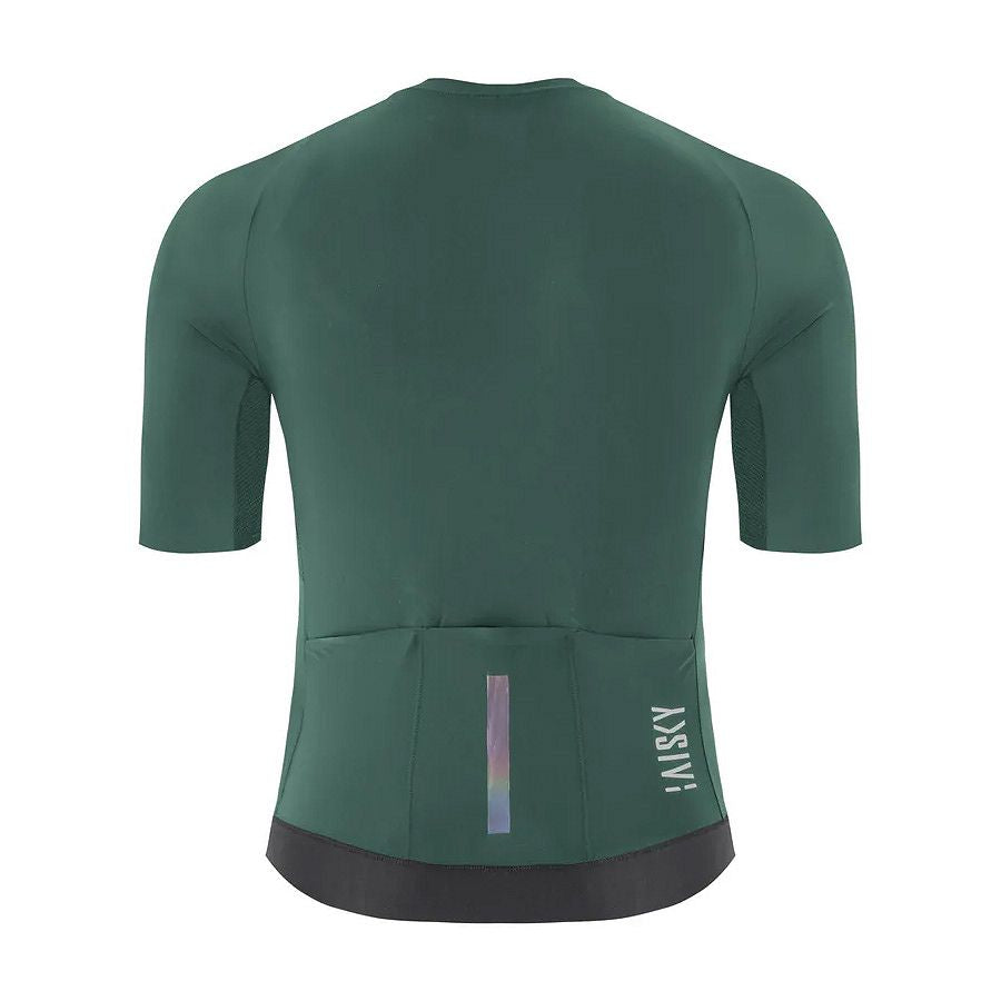 Baisky Refining Unisex Short Sleeve Cycling Jersey – Dark Green - Double XL