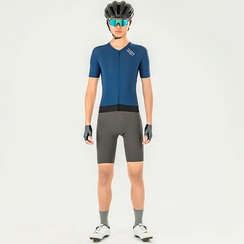 Baisky Refining Unisex Short Sleeve Cycling Jersey – Dark Green - Double XL