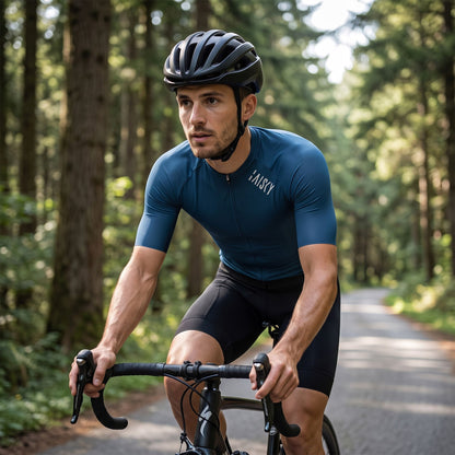 Baisky Refining Unisex Short Sleeve Cycling Jersey – Dark Green - Double XL