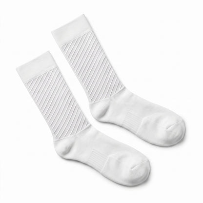 Baisky Windknife Cycling Socks - White - Medium