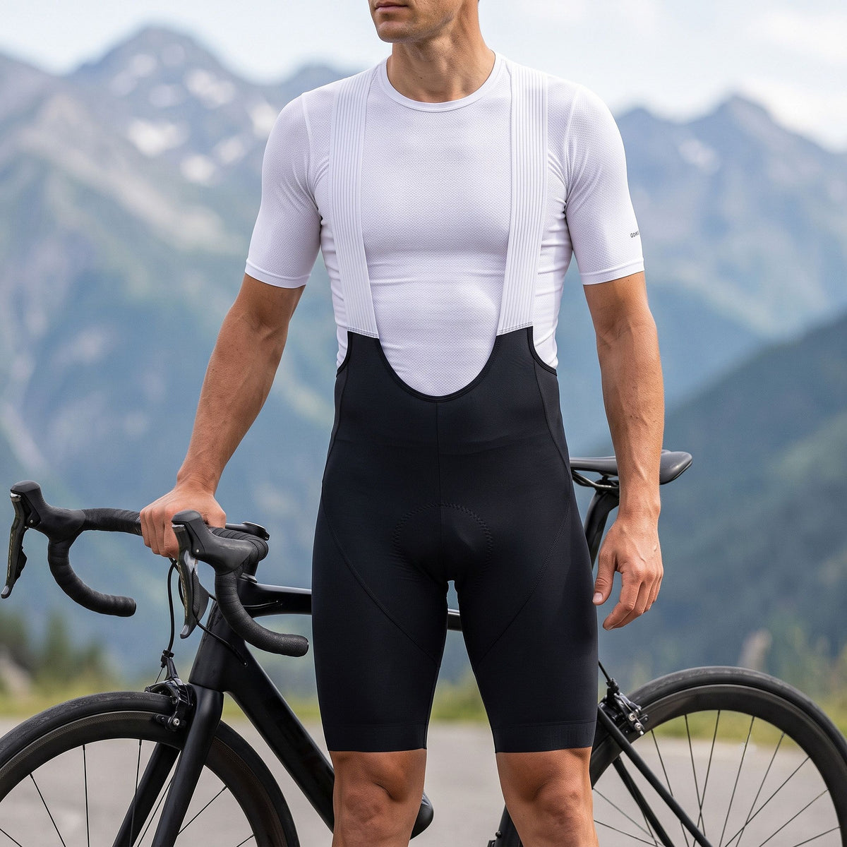 Baisky Generation Purity Men Performance Cycling Bib Shorts - Black - Medium