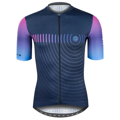 Baisky Men's Short Cycling Jersey  | Beta Radiation Blue