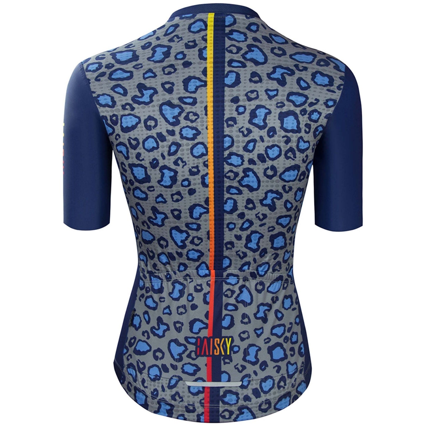 Baisky Women's Cycling Jersey | Leopard Blue