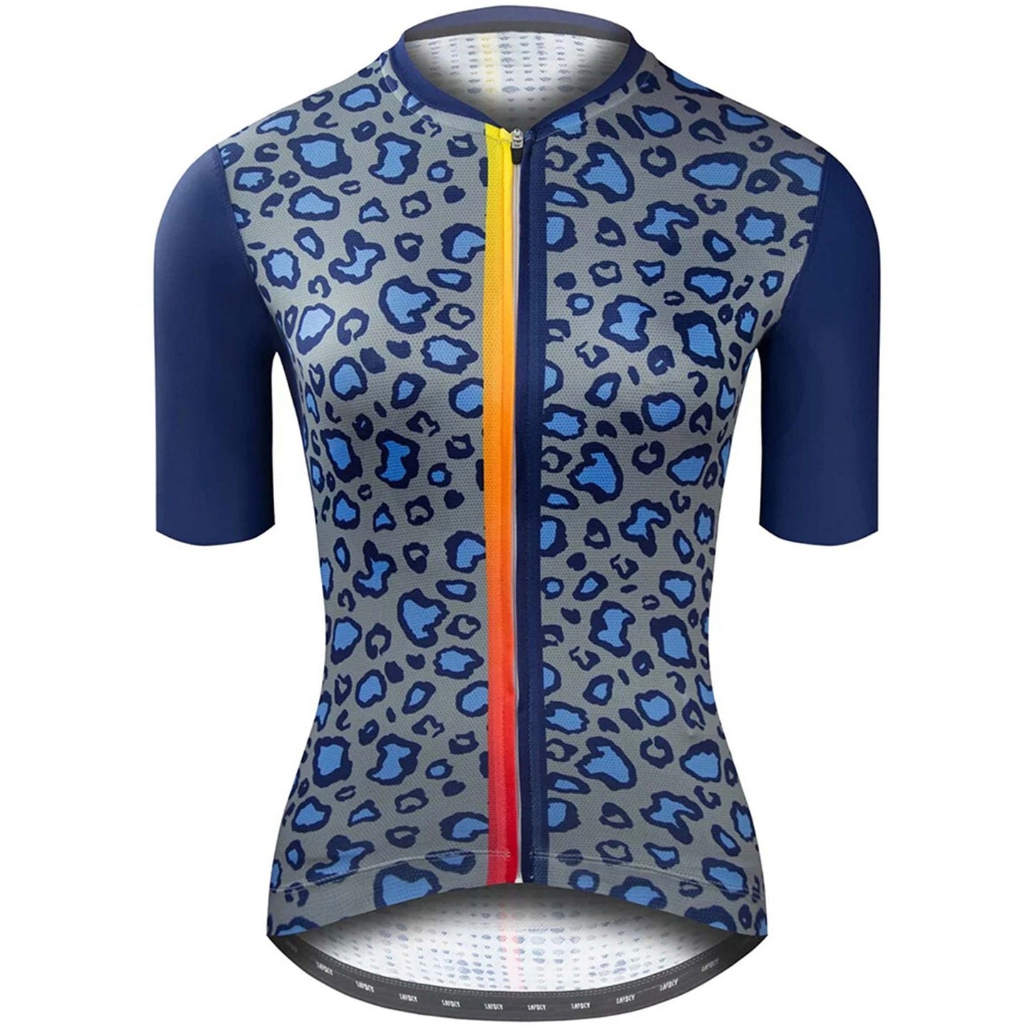 Baisky Women's Cycling Jersey | Leopard Blue