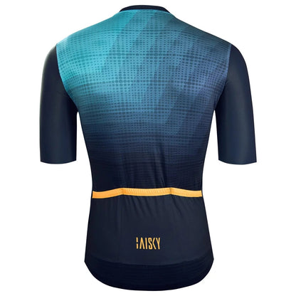 Baisky Men's Short Cycling  Jersey | Gradient Blue | XL