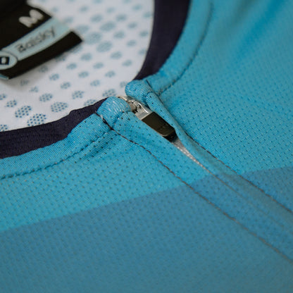 Baisky Men's Short Cycling  Jersey | Gradient Blue | XL