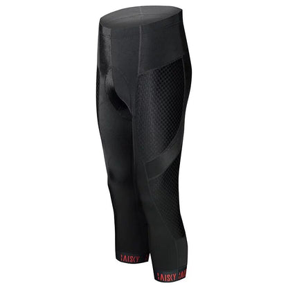 Baisky Men Windblown Cropped Cycling Tights - Black -  Double XL