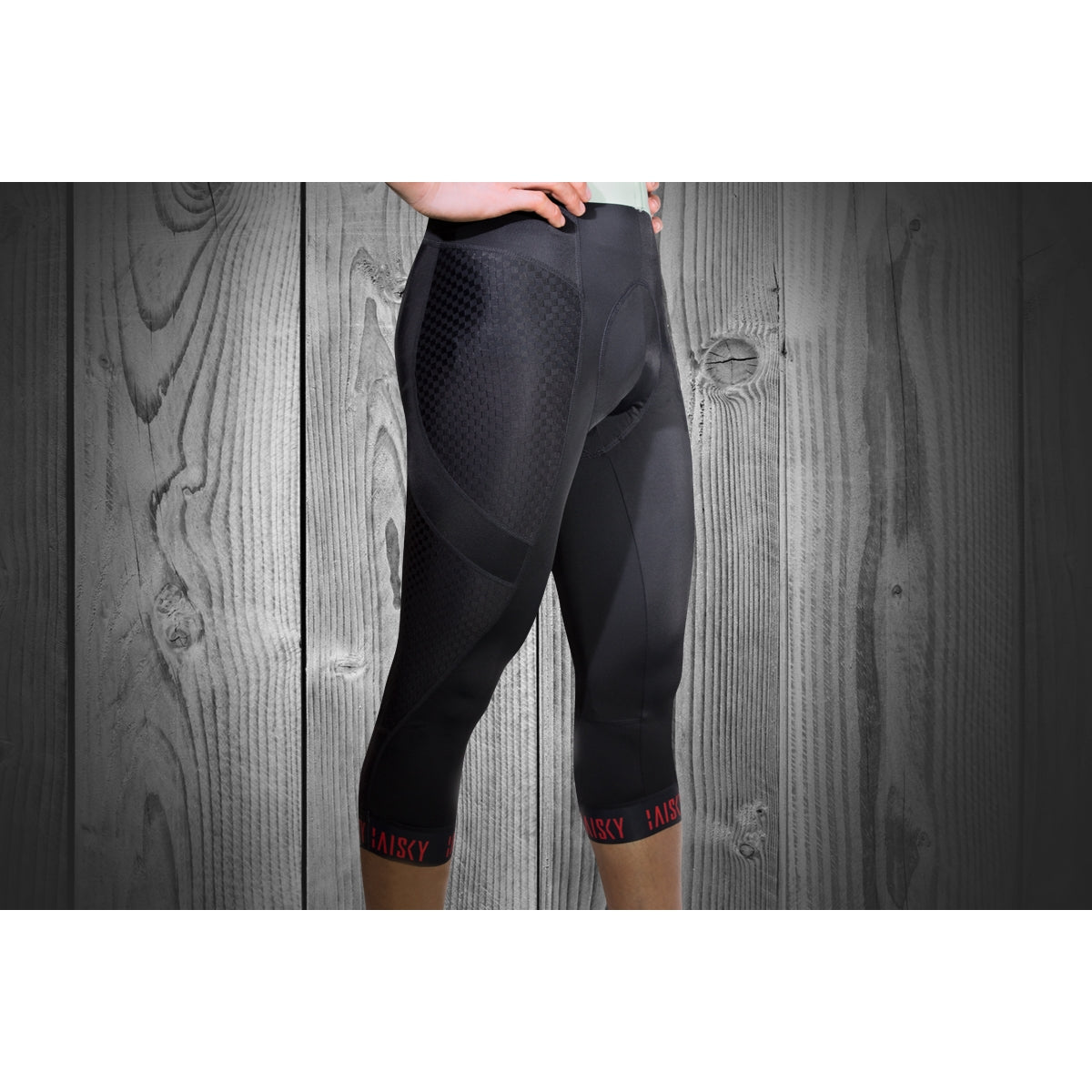 Baisky Men's Cropped Cycling Tights | Windblown Black - S