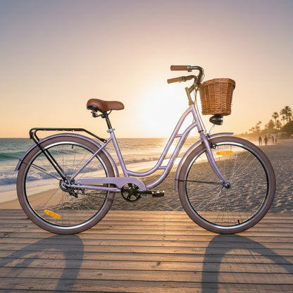 Mogoo Florida Cruiser City Bike - 24 Inch