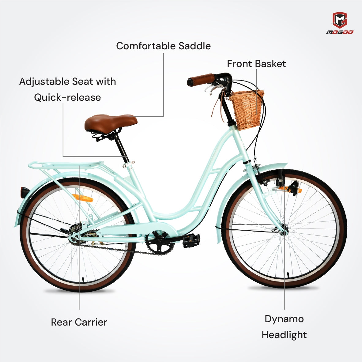 Mogoo Florida Vintage City Bike