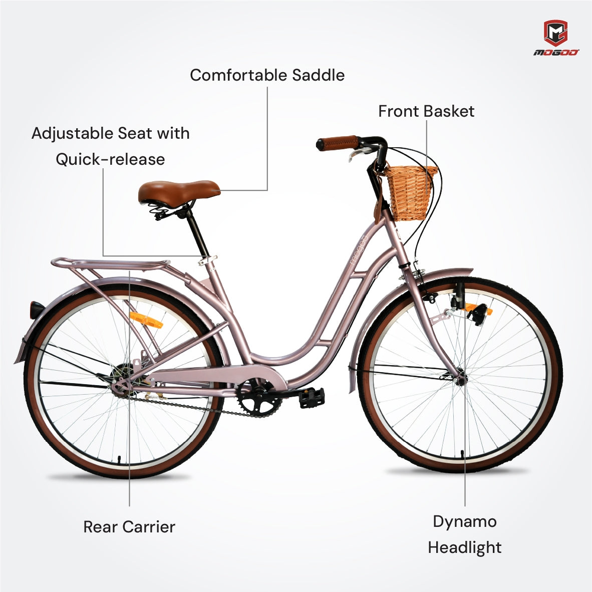 Mogoo Florida Vintage City Bike
