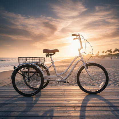 Mogoo Hauler Single Speed Adult Tricycle - 24 Inch