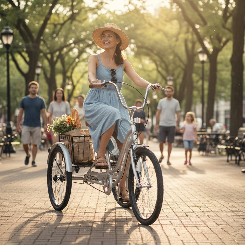 Mogoo Hauler Single Speed Adult Tricycle - 24 Inch