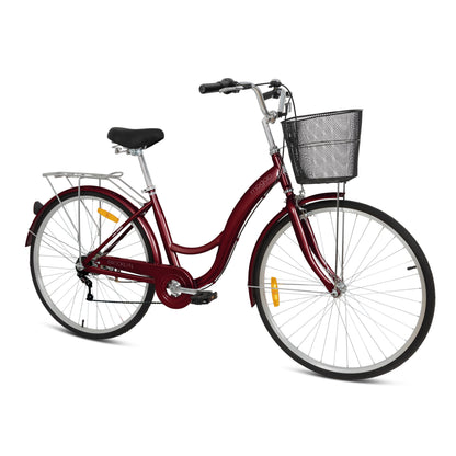 Mogoo Brooklyn 6 Speed City Bike - 24 Inches
