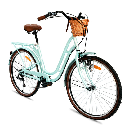 Mogoo Florida Vintage Shimano 6-Speed City Bike