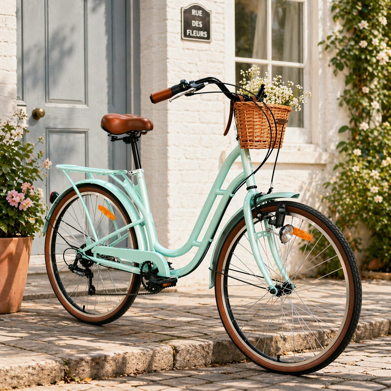 Mogoo Florida Vintage Shimano 6-Speed City Bike