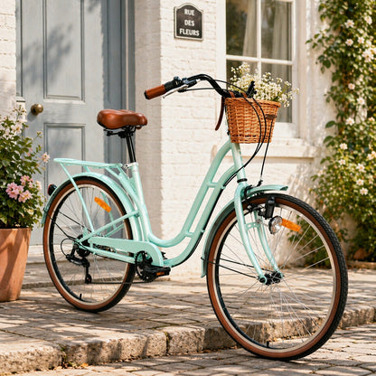 Mogoo Florida Vintage Shimano 6-Speed City Bike