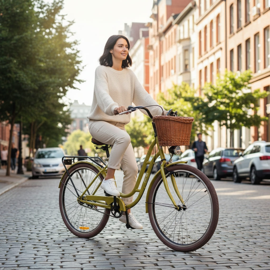 Mogoo Florida Cruiser City Bike - 26 Inch