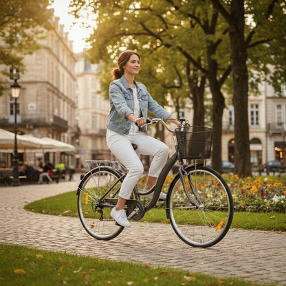Mogoo Brooklyn 6 Speed City Bike - 26 Inches