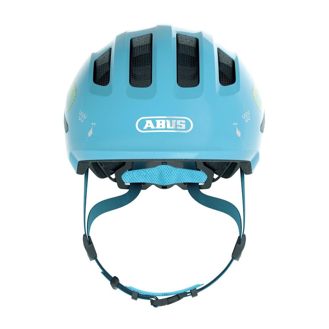 Abus Smiley 3.0 LED Kids Helmet - Blue Croco