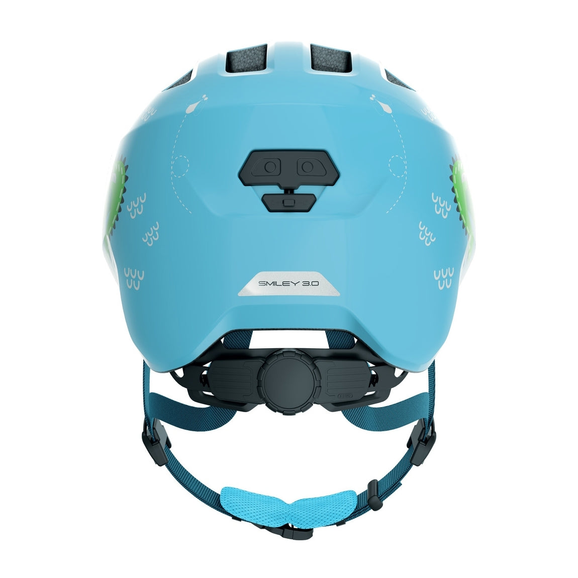 Abus Smiley 3.0 LED Kids Helmet - Blue Croco