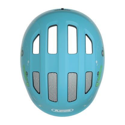 Abus Smiley 3.0 LED Kids Helmet - Blue Croco