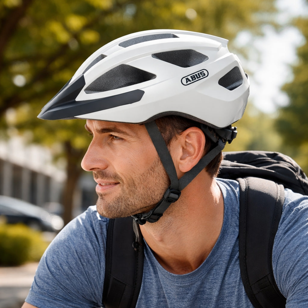 Abus Macator Helmet Pearl White S