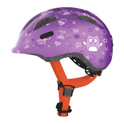Abus Smiley 2.0 Kids Helmet - Purple Star Design