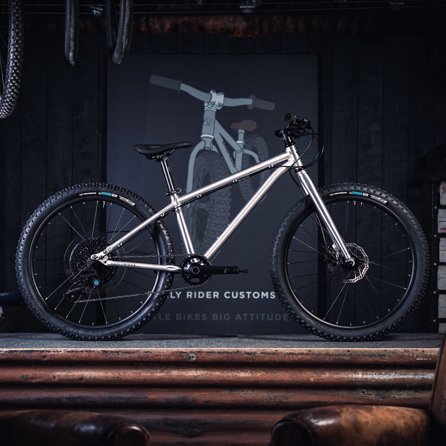 Early Rider Seeker 24 Kids Trail Bike - Brushed Aluminium