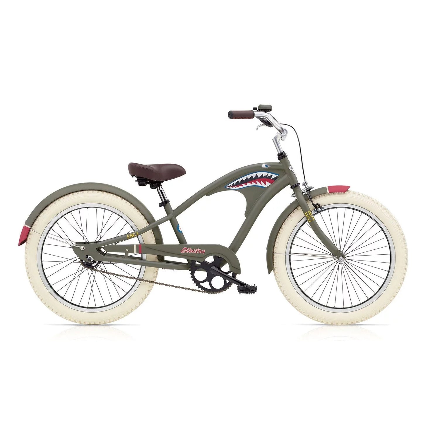 Electra Tiger Shark Boys 3i 20-Inch Kids Bike - Midway Grey