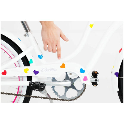 Electra Heartchya Girls 3i 20-Inch Kids Bike - White